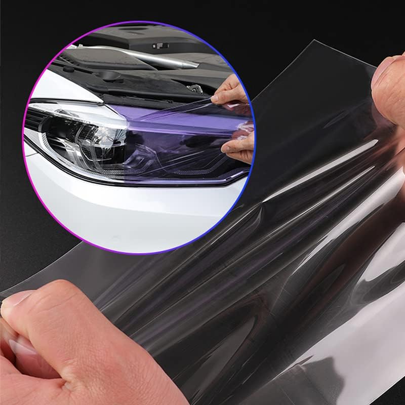 MARLBSTON 12” X 48” Purple Tint Vinyl Wrap Film Roll for Car Headlight, Taillight, Fog Lights with Squeegee + Cutter（Purple） - Image 5